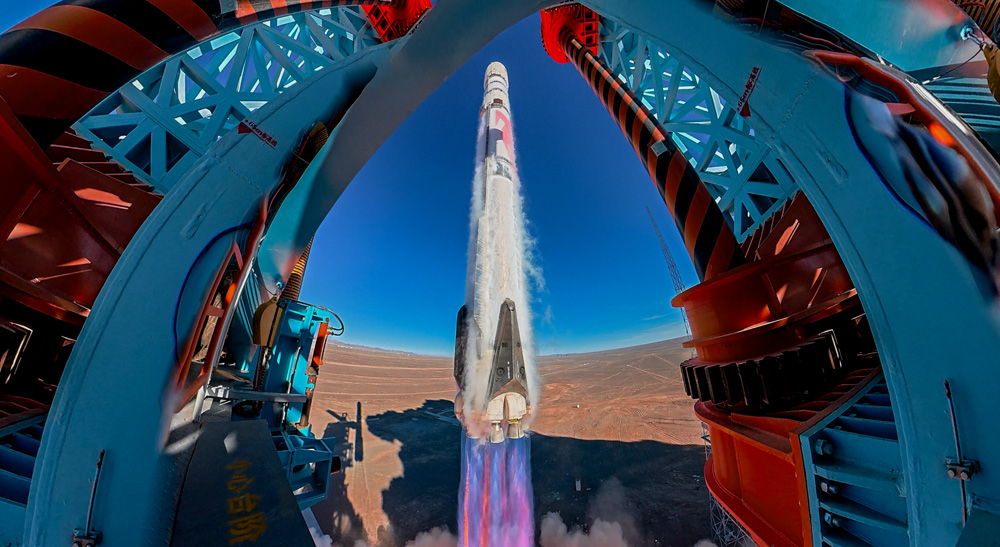 Blackmagic's 16K immersive camera captures historic LandSpace reusable rocket launch