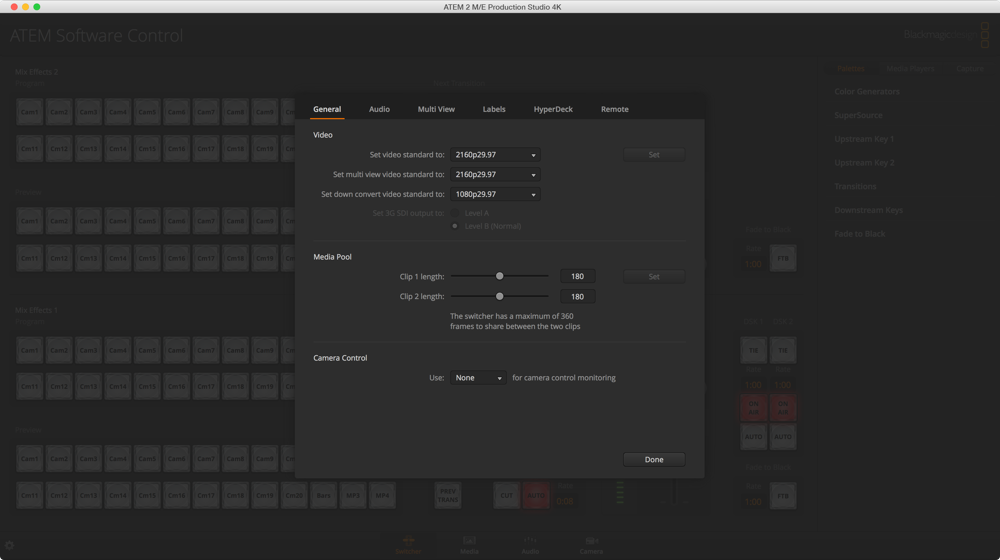 Atem Production Studio 4k Software Blackmagic Design Atem Production Studio 4k Software Blackmagic Design