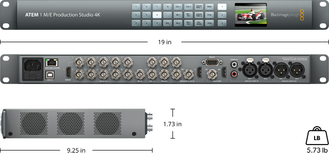 ATEM Production Studio 4K – Tech Specs | Blackmagic Design