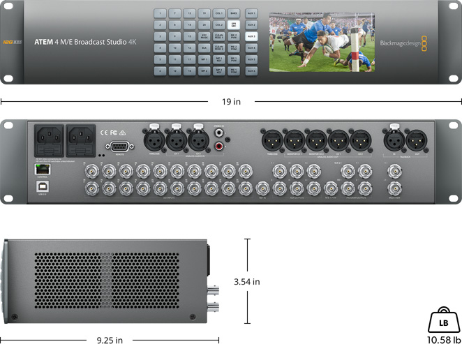 ATEM Production Studio 4K – Tech Specs | Blackmagic Design