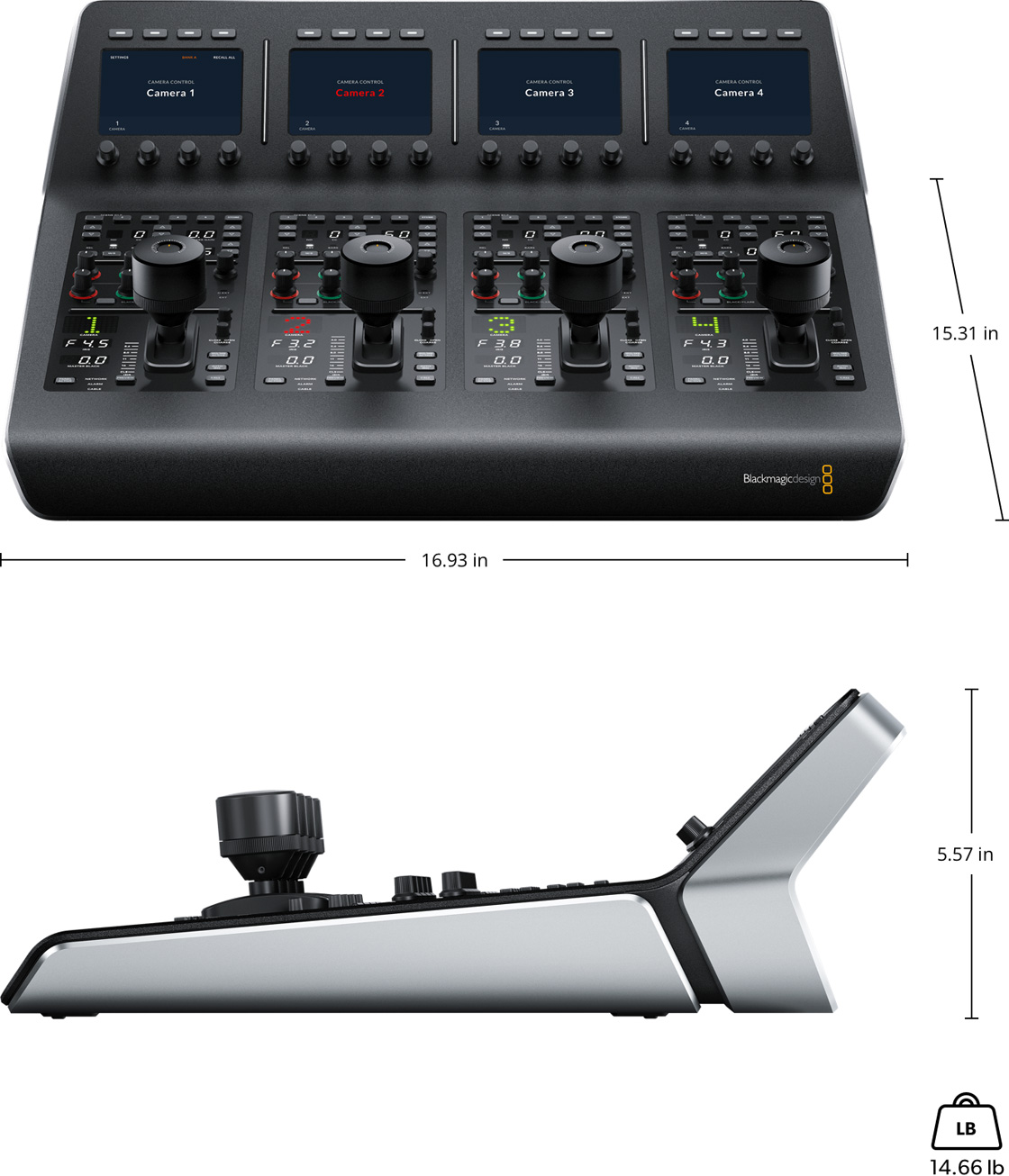Blackmagic atem camera control panel