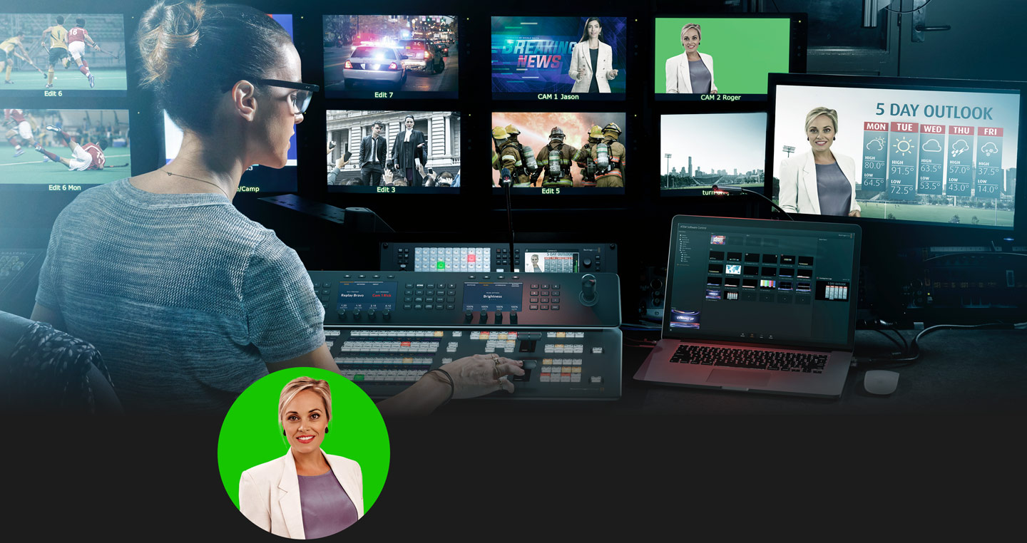 ATEM 2 M/E Constellation 4K dengan dual M/E DVE dan chroma keyer