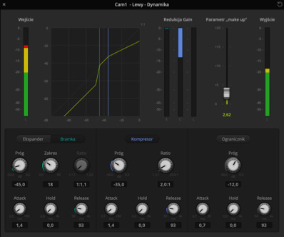 Audio dynamics screenshot