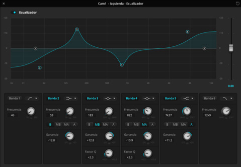 Audio equalizer screenshot