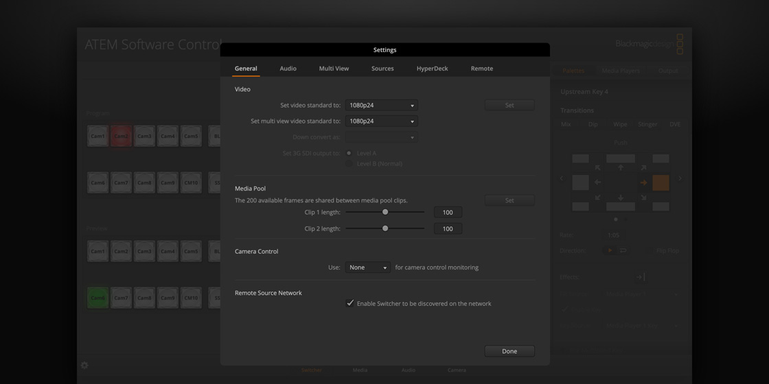 ATEM Constellation – Software Control | Blackmagic Design