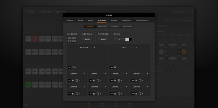 Switcher Settings - Multiview