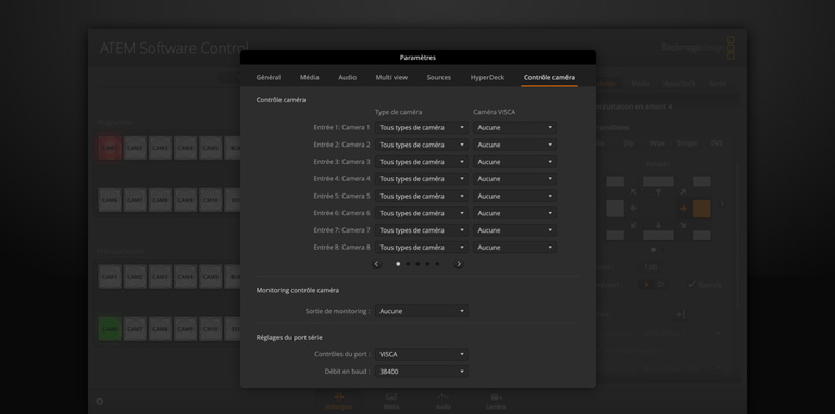 Switcher Settings - Remote