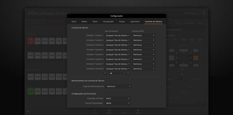 Switcher Settings - Remote