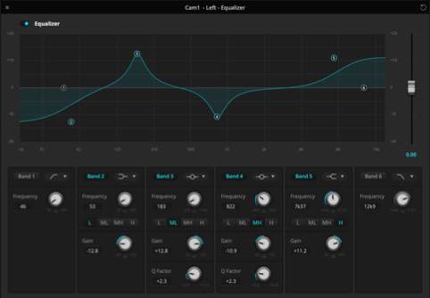 Audio equalizer screenshot