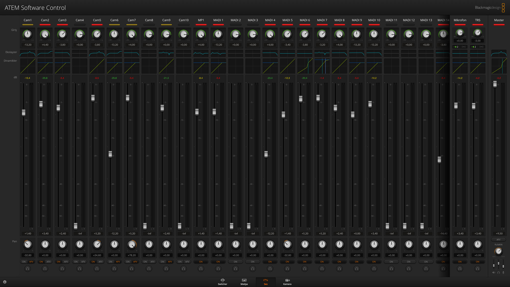 Fairlight Audio Mixer