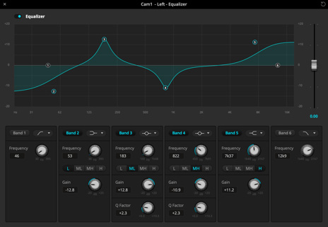 Audio equalizer screenshot