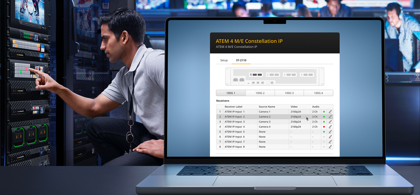 Professional SMPTE-2110 Settings