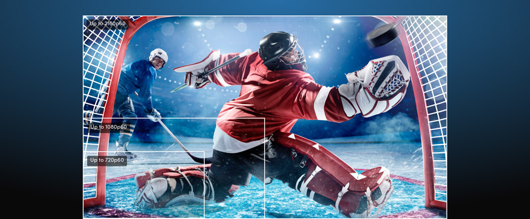 Works in All Broadcast HD and Ultra HD Video Standards