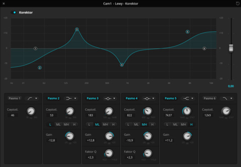 Audio equalizer screenshot