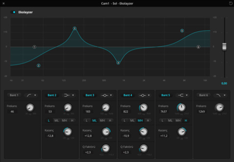 Audio equalizer screenshot