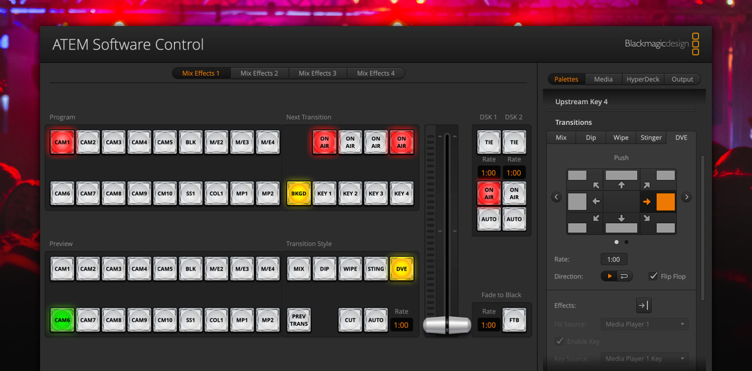 ATEM Constellation IP – 软件控制 | Blackmagic Design