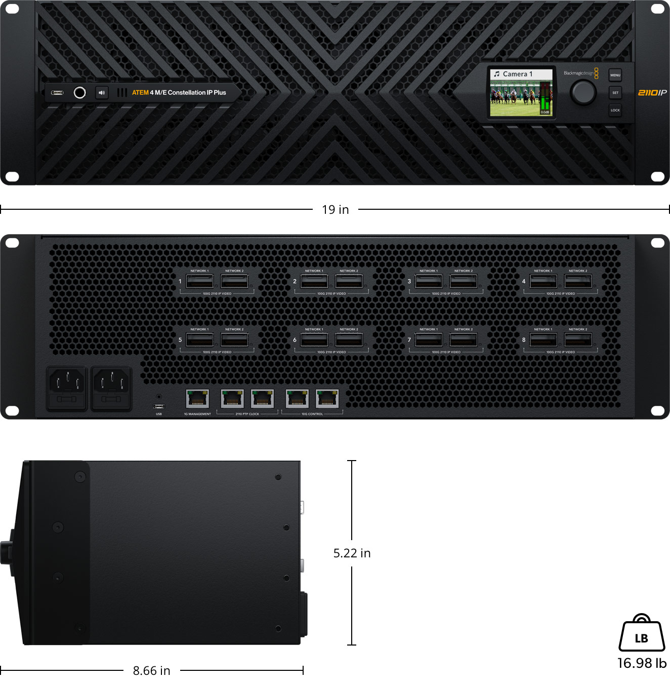 Ip Plus ATEM Constellation IP – Tech Specs | Blackmagic Design
