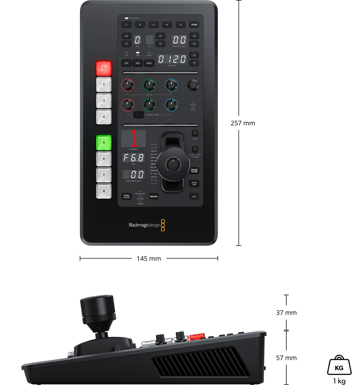 ATEM Micro Camera Control Panel – SWPANELCCU1 | RCB Logic Ltd.