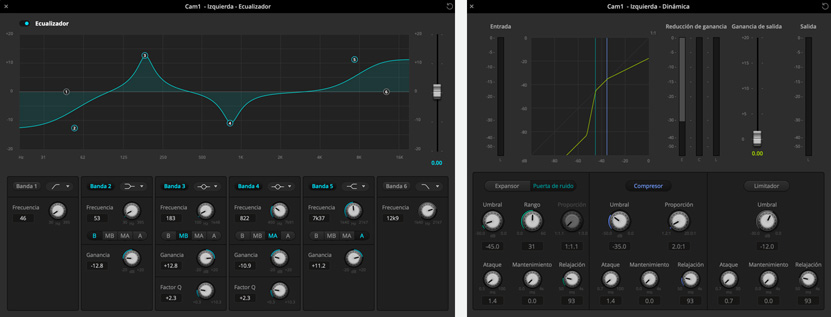 ATEM Software Audio Mixer screens