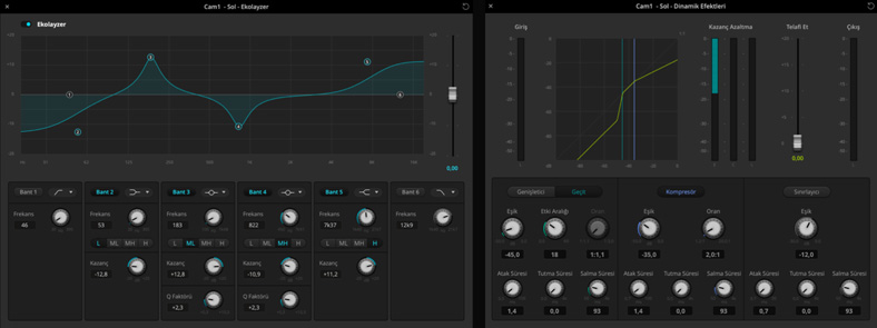 ATEM Software Audio Mixer screens