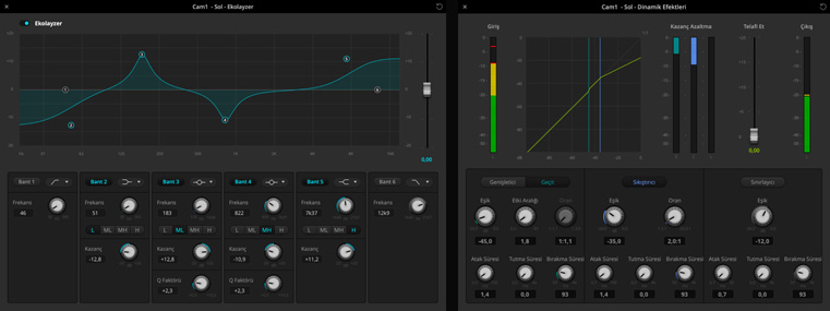 ATEM Software Audio Mixer screens
