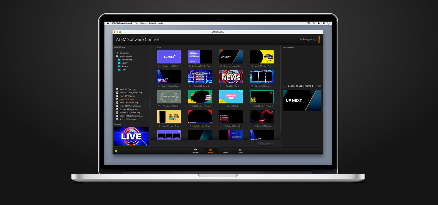 Blackmagic Design ATEM Mini Pro ISO HDMI Live Switcher w USB Streaming ...