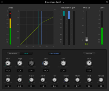 Audio dynamics screenshot