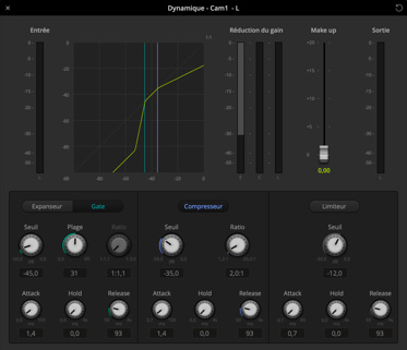 Audio dynamics screenshot