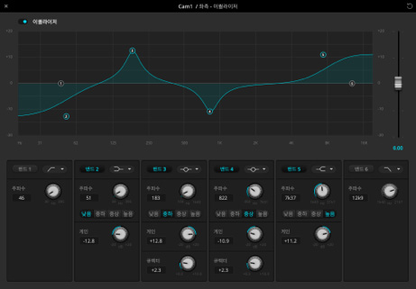 Audio equalizer screenshot