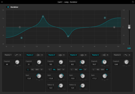 Audio equalizer screenshot