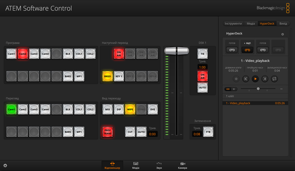 HyperDeck Control