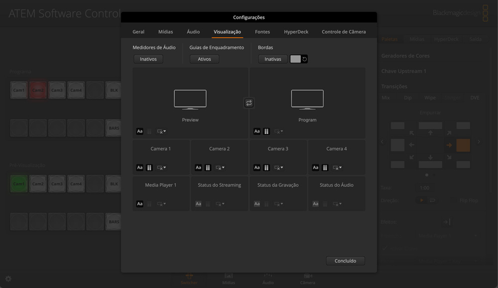 Switcher Settings - Multiview