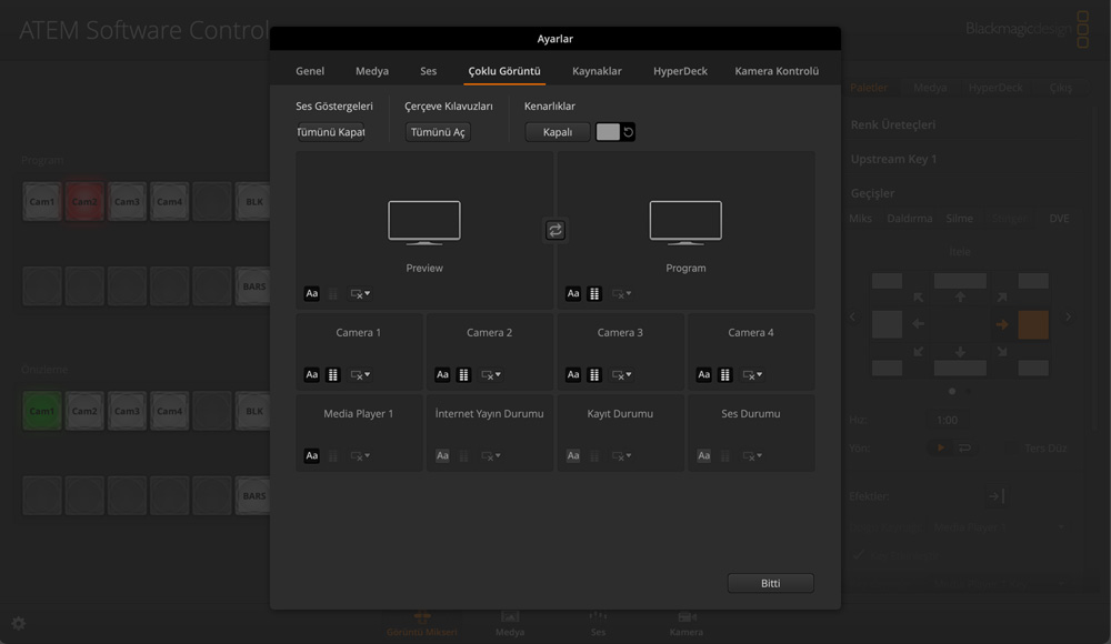 Switcher Settings - Multiview