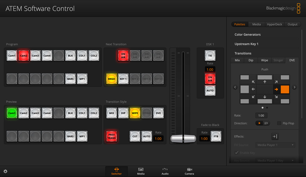 Full virtual switcher control panel!