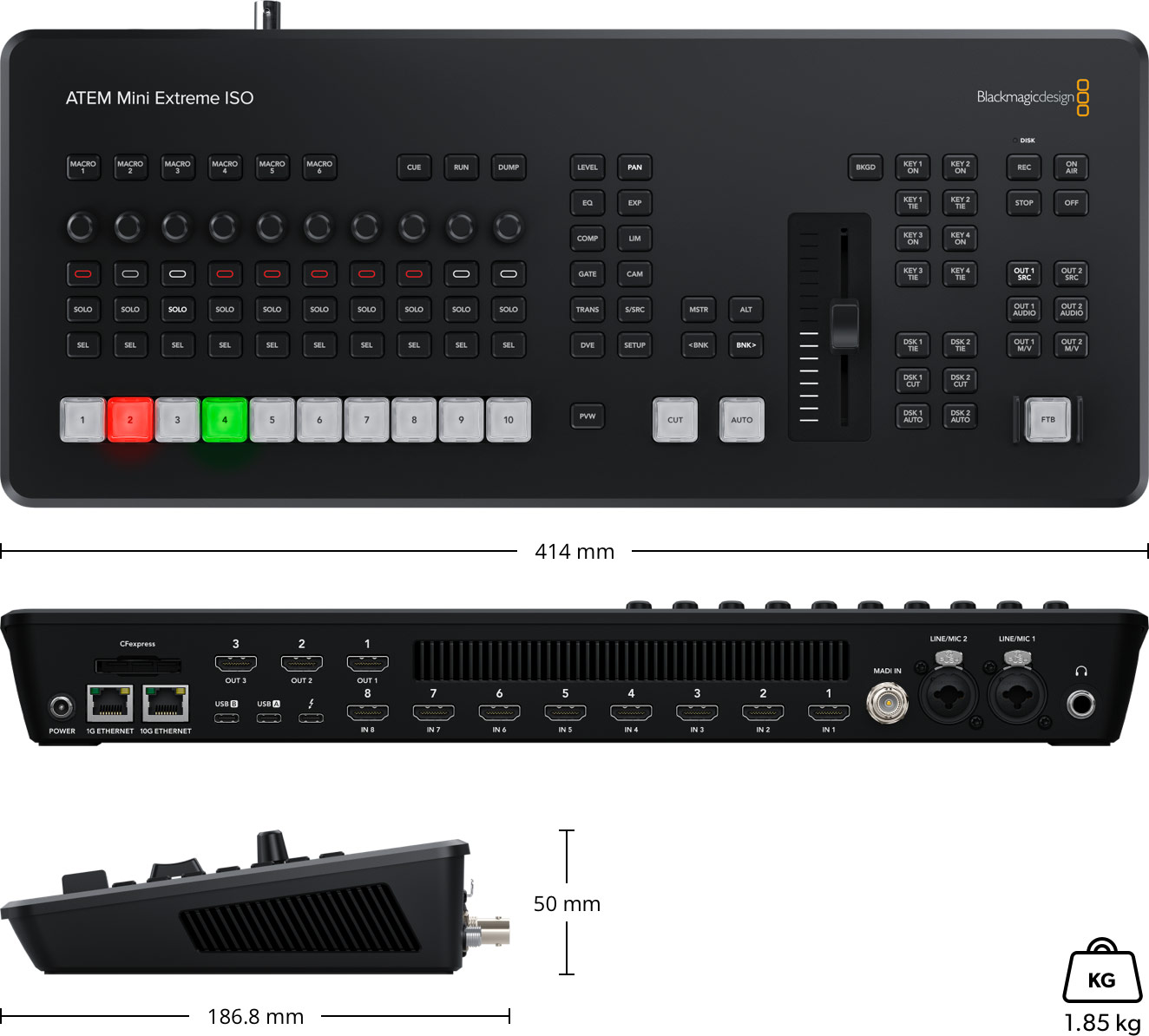 Blackmagic Design ATEM Mini Extreme ISO G2 Switcher | UltraCanal