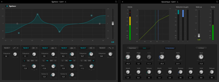 ATEM Software Audio Mixer screens