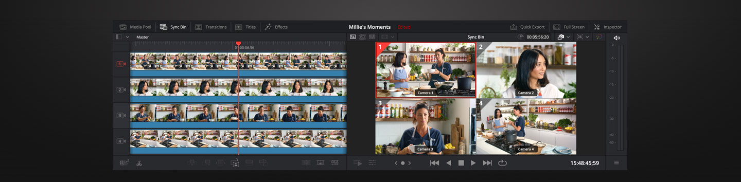Koneksi Blackmagic ATEM SDI Pro ISO dengan input dan output 3G-SDI USB-C Ethernet dan audio