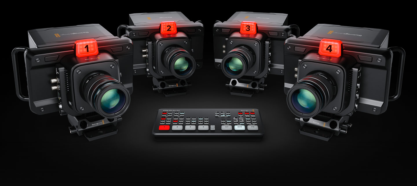 Blackmagic ATEM SDI Pro ISO dengan 4 input 3G-SDI untuk produksi multi-kamera