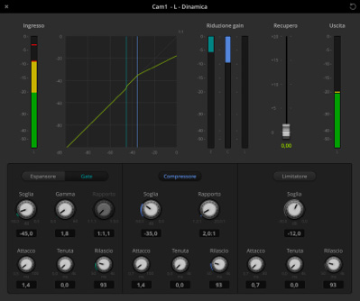 Audio dynamics screenshot