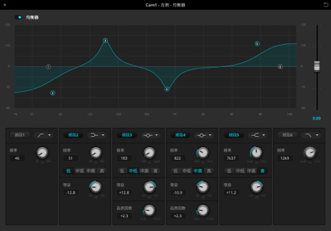 Audio equalizer screenshot