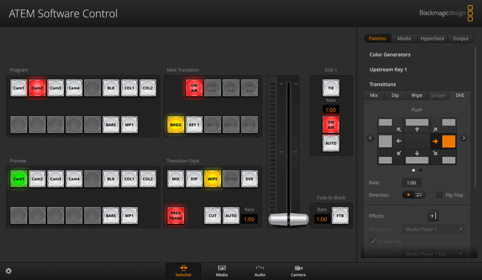 Atem sdi software control blackmagic design