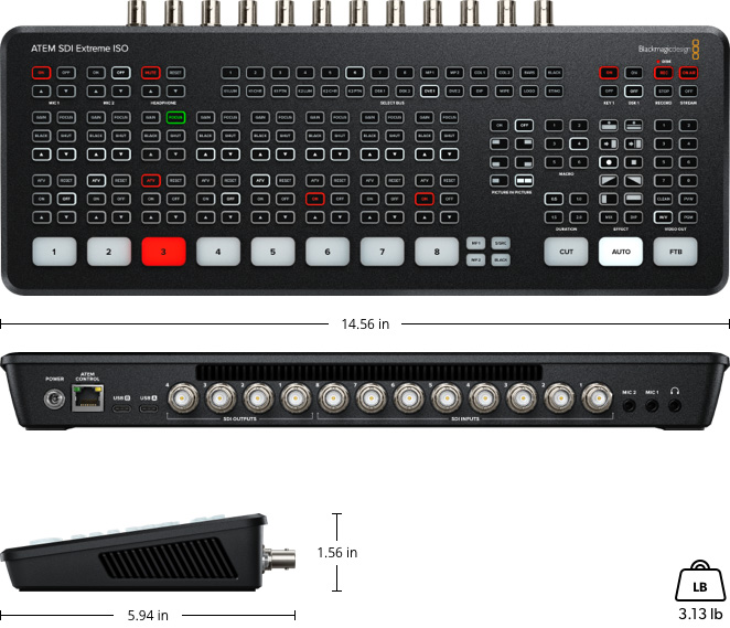 ATEM SDI – Tech Specs | Blackmagic Design