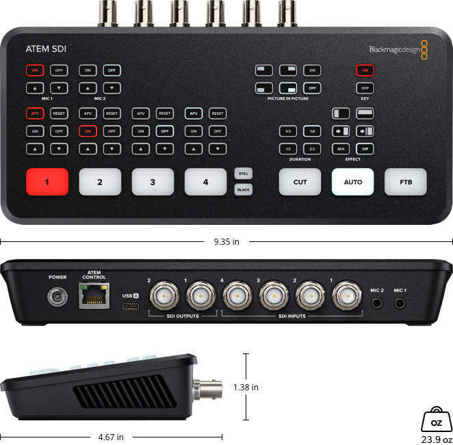 ATEM SDI – Tech Specs | Blackmagic Design