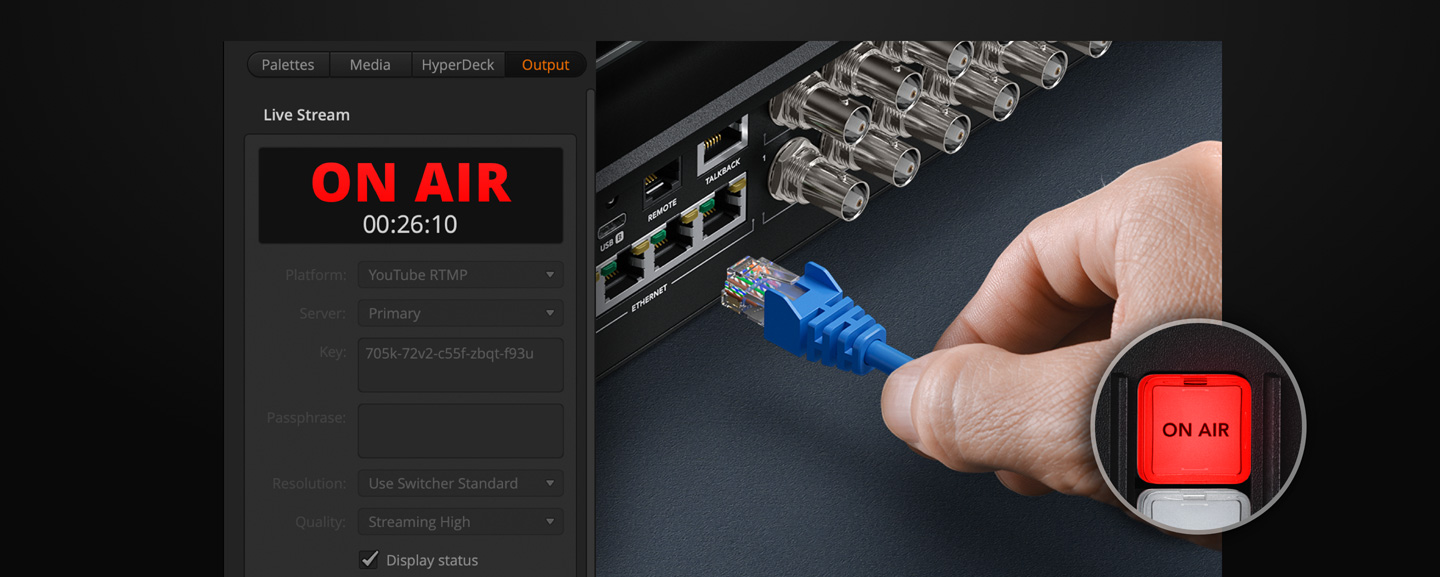 Start Streaming Video via Ethernet