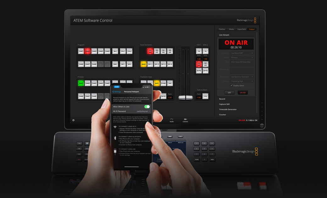 Blackmagic ATEM Television Studio Pro 4K - UHD Video mixer - Avacab