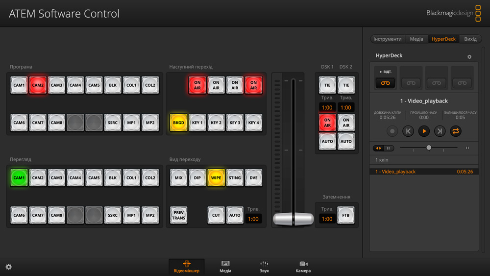 HyperDeck Control