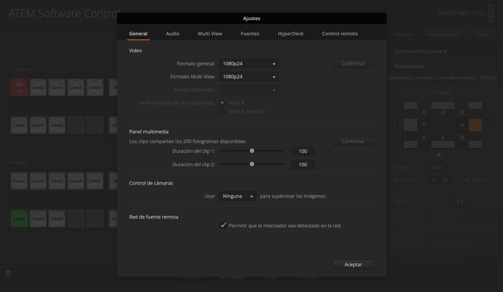 General Settings Page