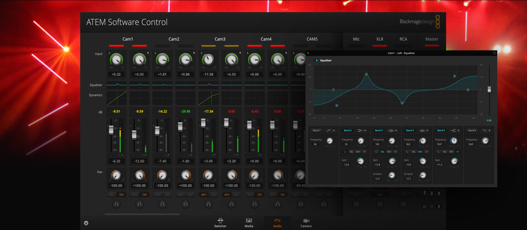 ATEM Software Control - Audio interface