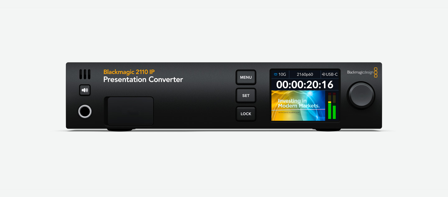 Blackmagic 2110 IP Presentation Converter Front