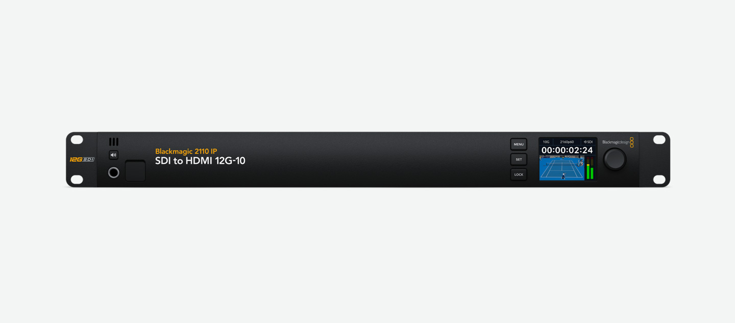 Blackmagic 2110 IP SDI to HDMI 12G-10 Front